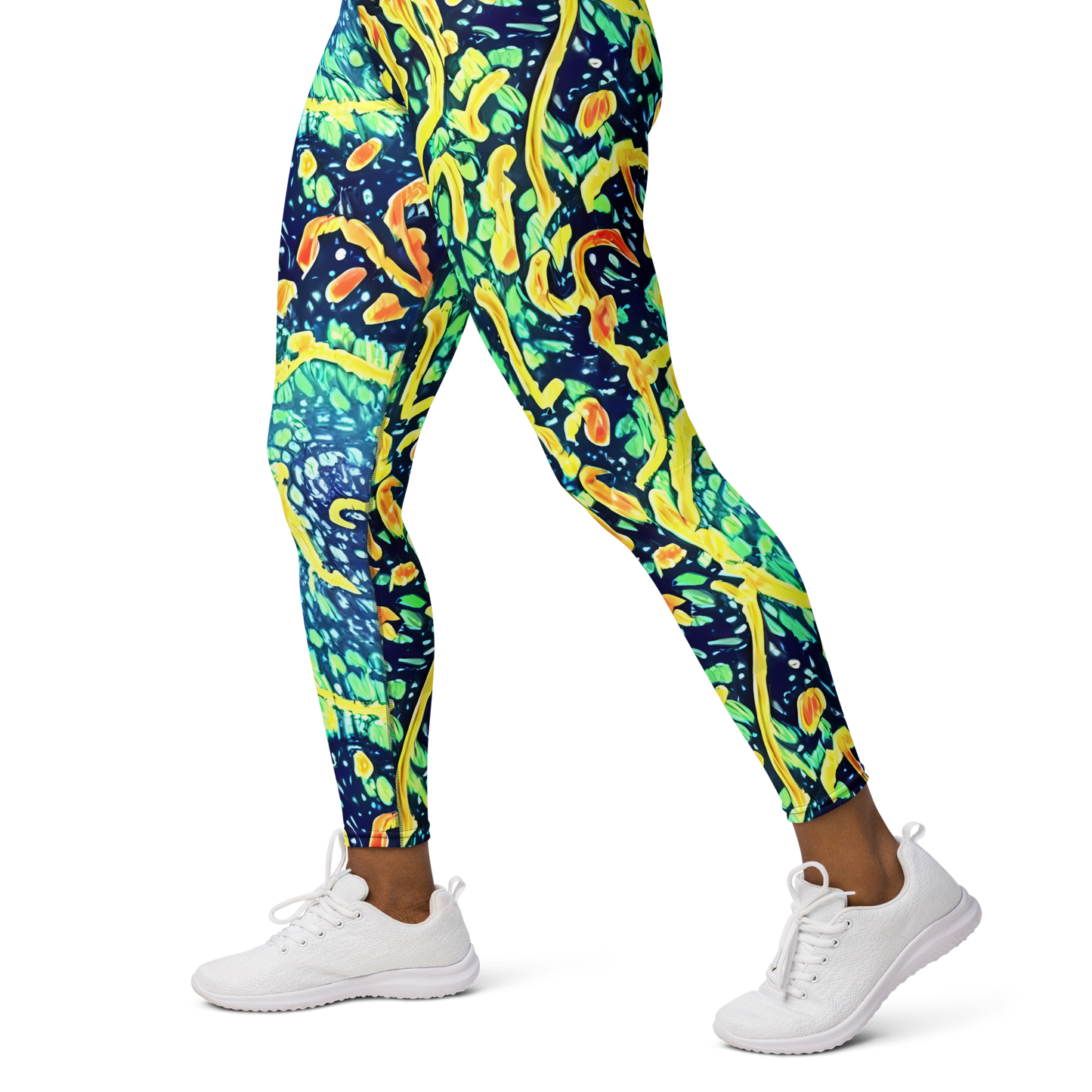 Yoga Leggings - Vortex Glow