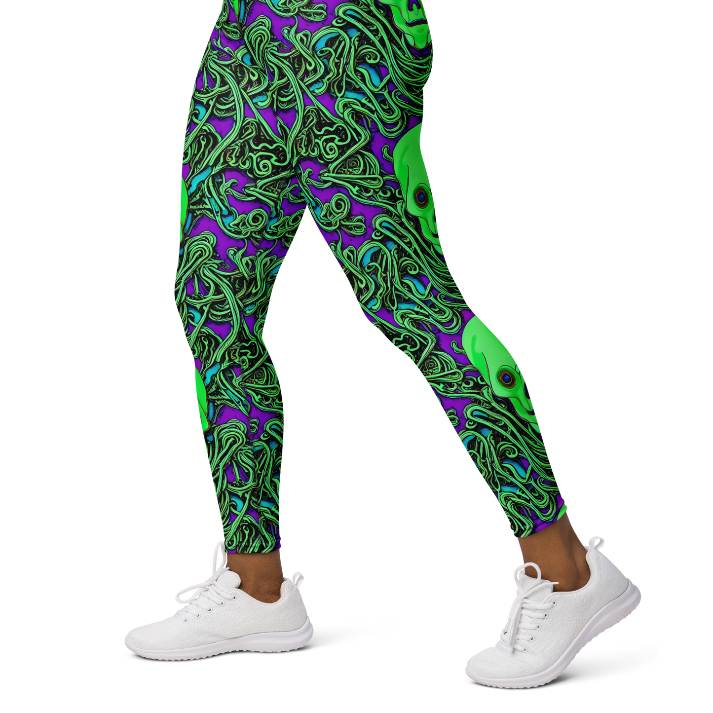 Yoga Leggings - Ghostly Labyrinth