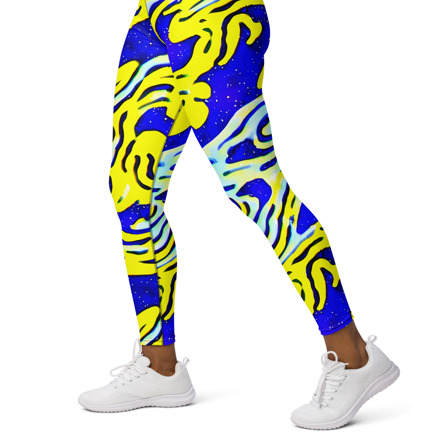 Yoga Leggings - Electric Horizon