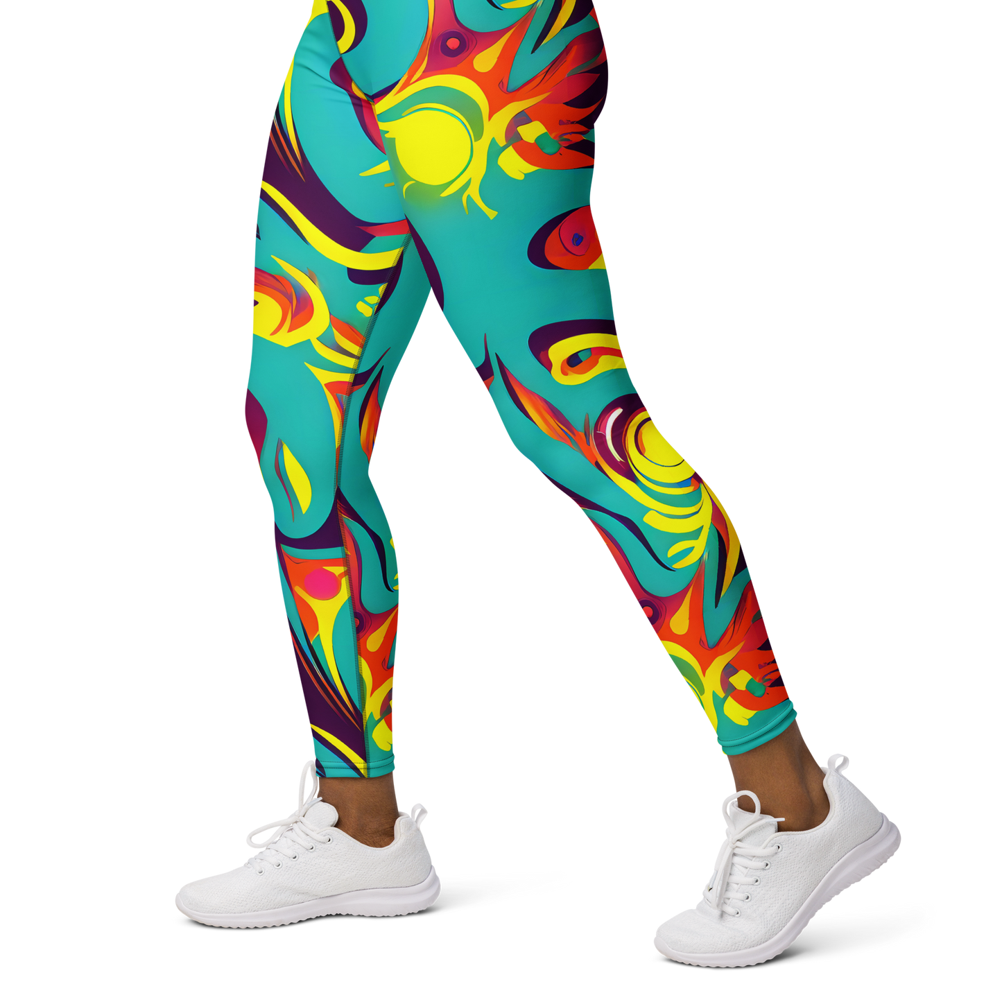Yoga Leggings - Retro Ribbon
