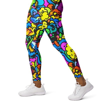 Yoga Leggings - Kaleidoscope Garden