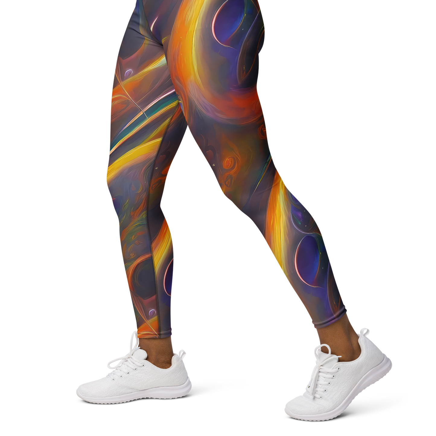 Yoga Leggings - Pre-Raphaelite Ripple