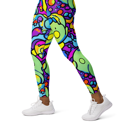 Yoga Leggings - Radiant Lagoon