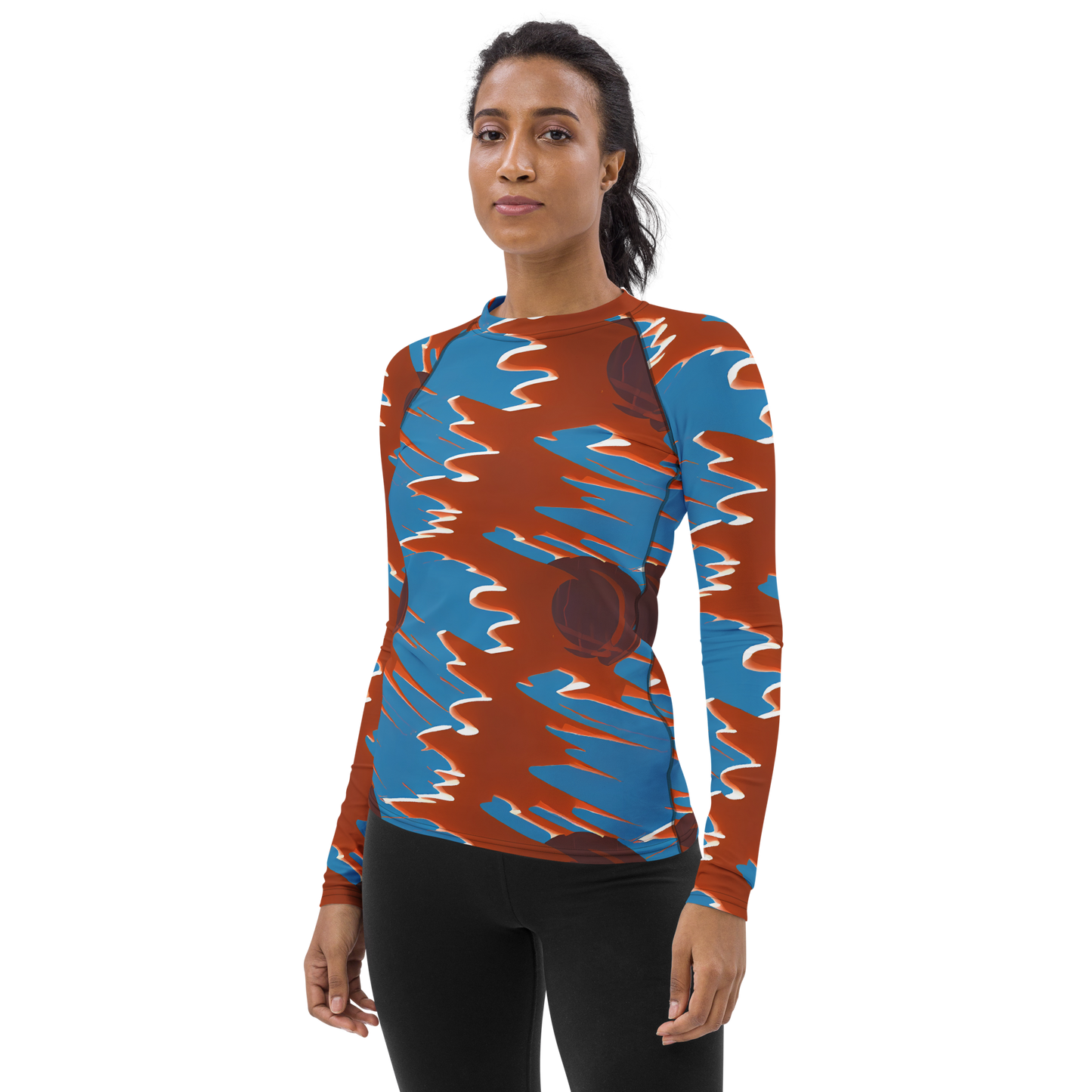 Women's Rash Guard - Desert Vortex