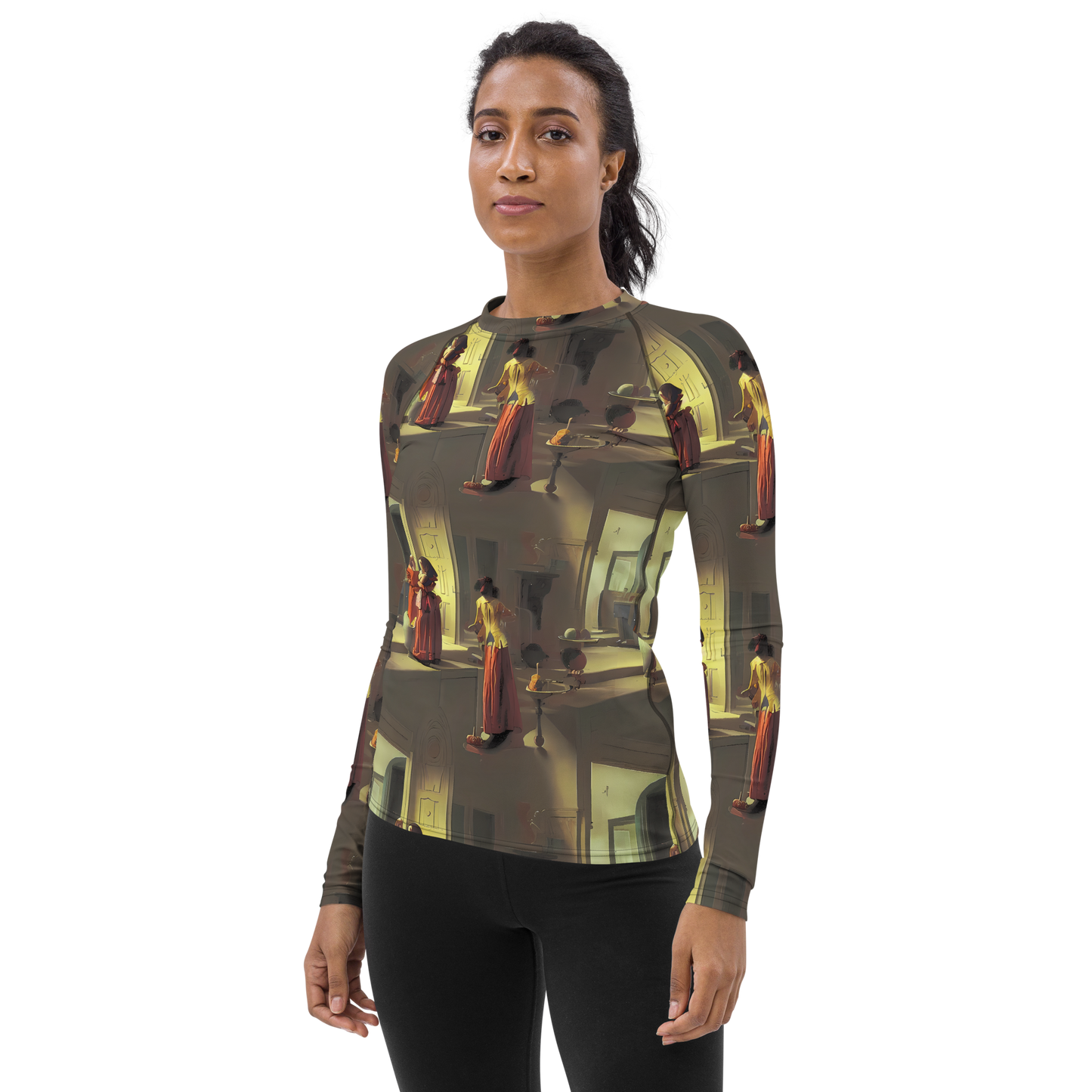 Women's Rash Guard - Surreal Shadows