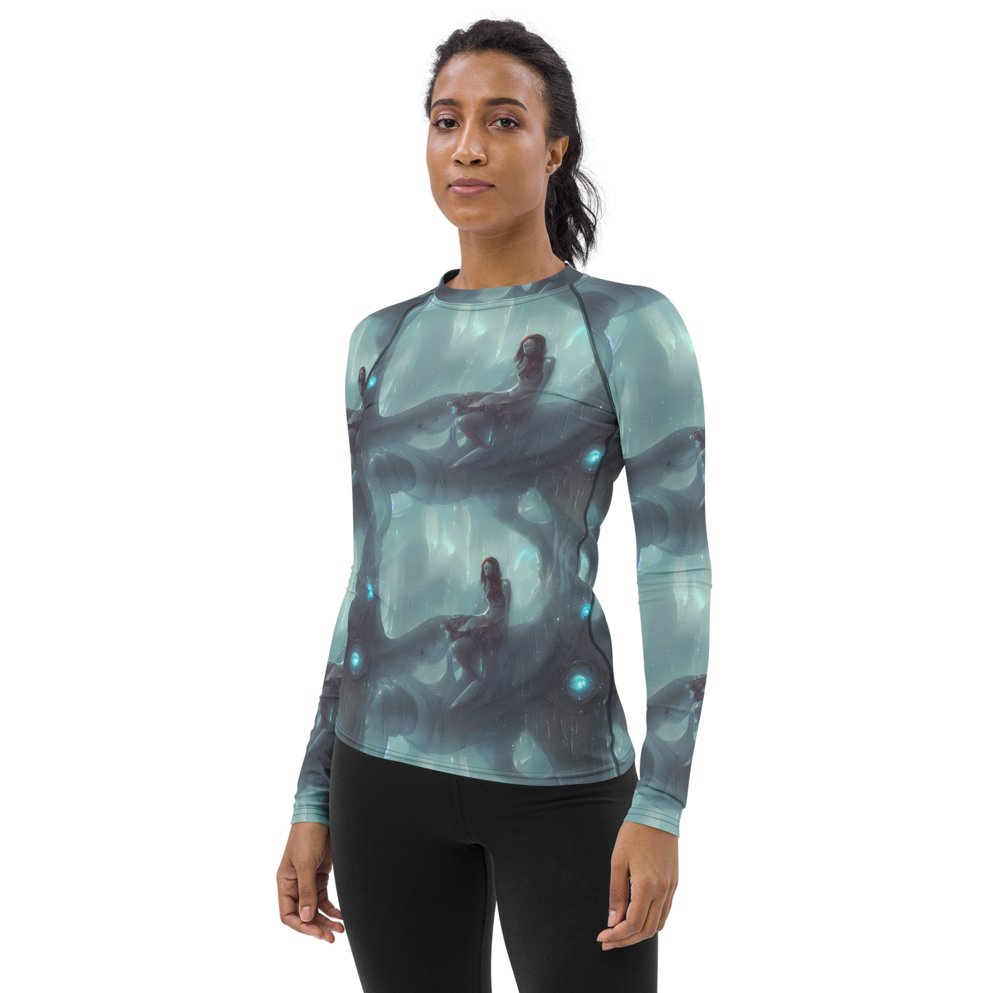 Women's Rash Guard - Liquid Serenity