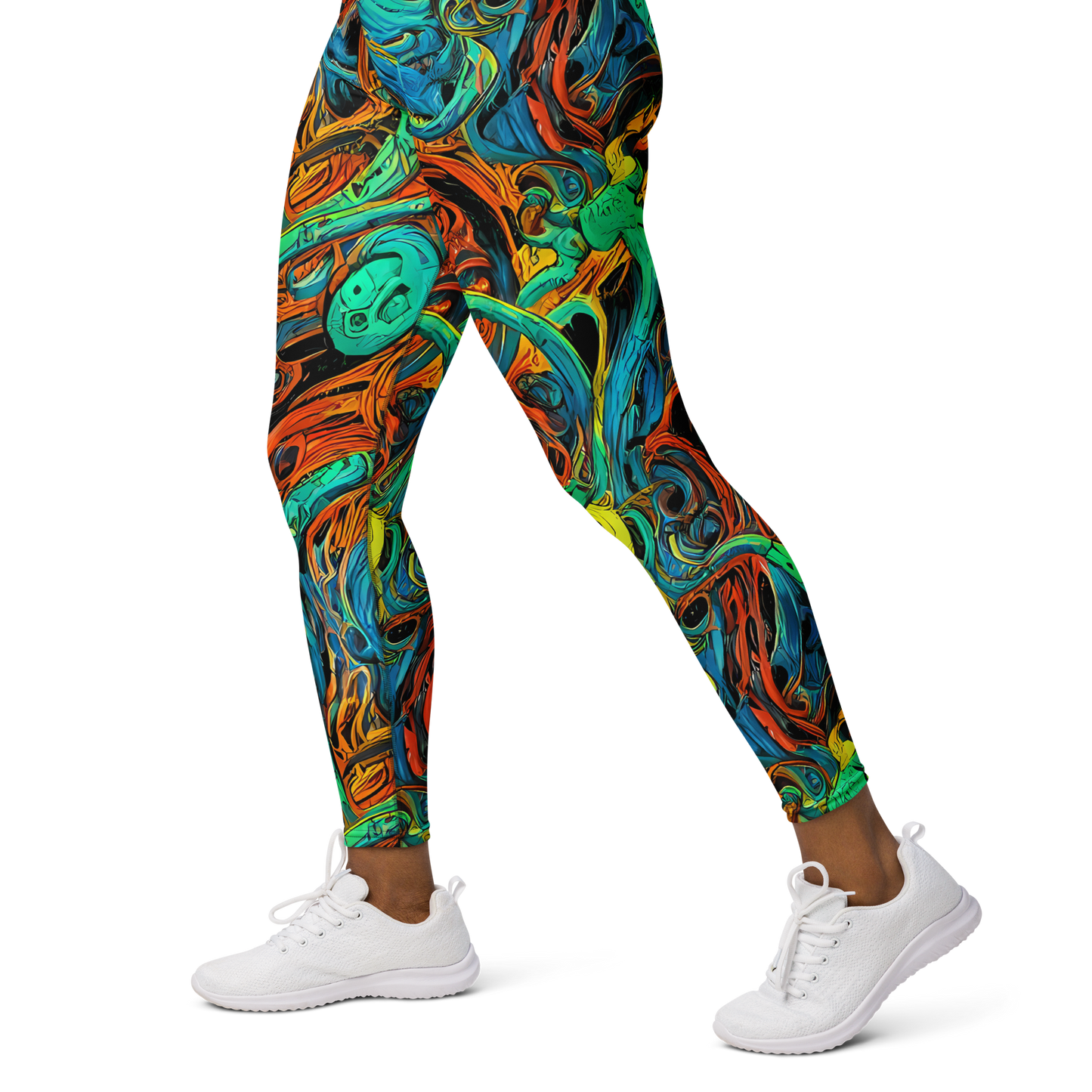 Yoga Leggings - Flaming Mirage