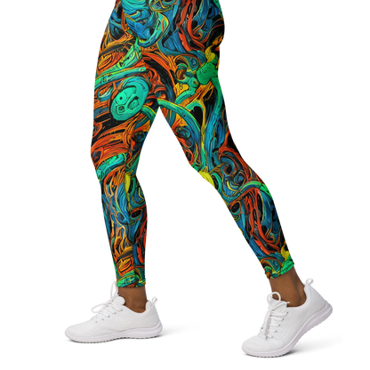 Yoga Leggings - Flaming Mirage