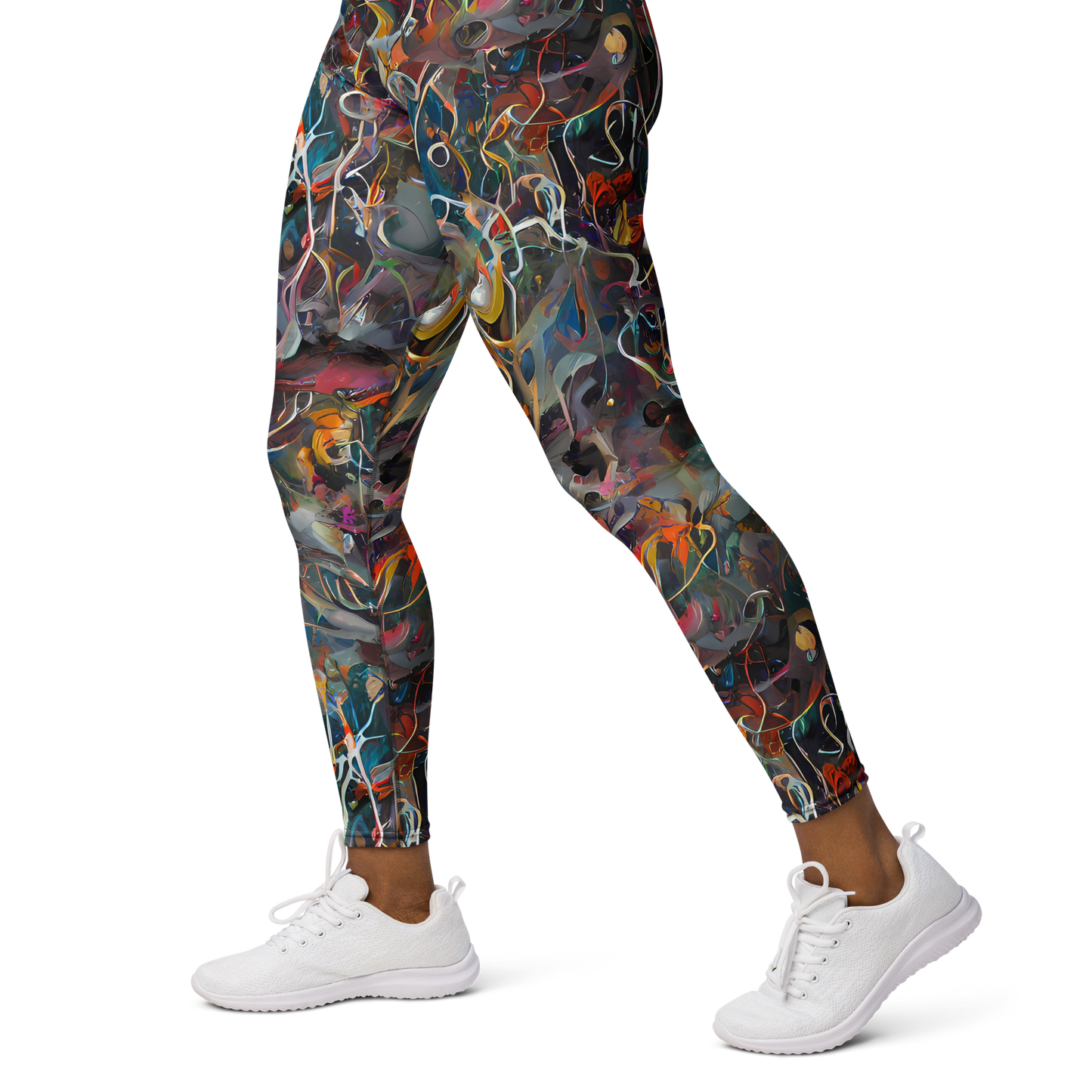 Yoga Leggings - Chromatic Entanglement