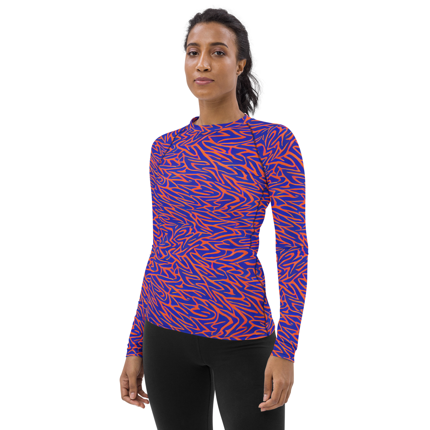 Women's Rash Guard - Sapphire Swirl