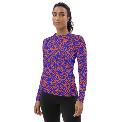 Women's Rash Guard - Sapphire Swirl