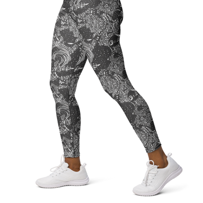 Yoga Leggings - Shadow Reverie