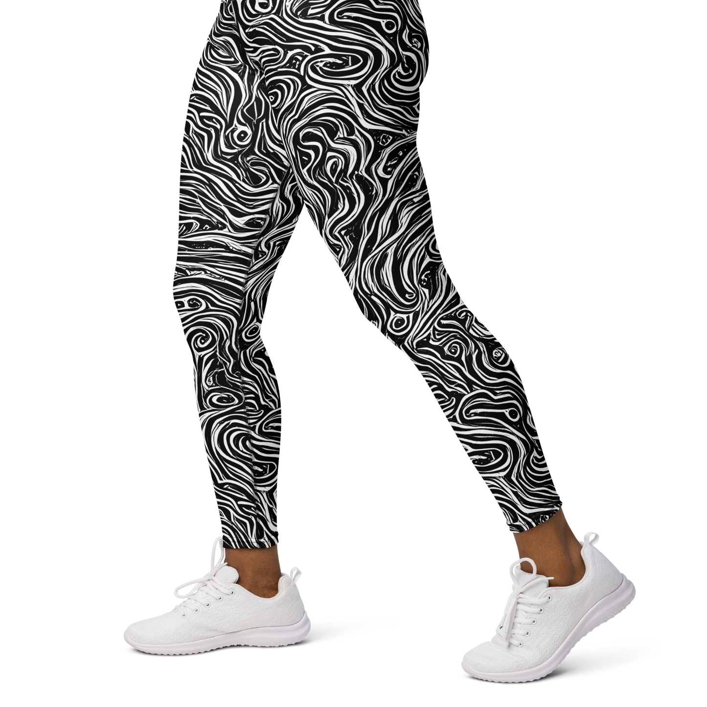 Yoga Leggings - Inky Whispers