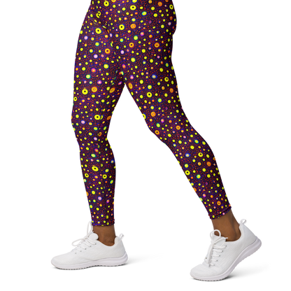 Yoga Leggings - Cosmic Dotscape