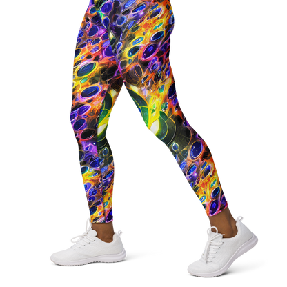 Yoga Leggings - Neon Orbits