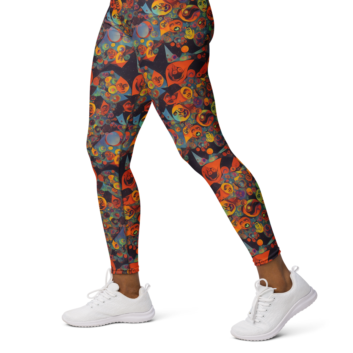 Yoga Leggings - Galactic Faces