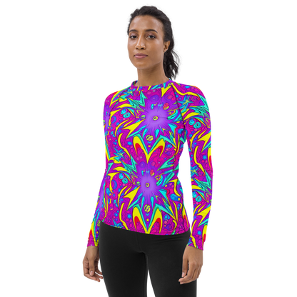 Women's Rash Guard - Nebula Radiance