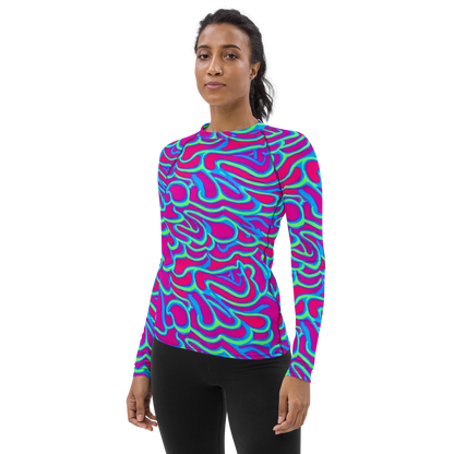 Women's Rash Guard - Aquatic Ember