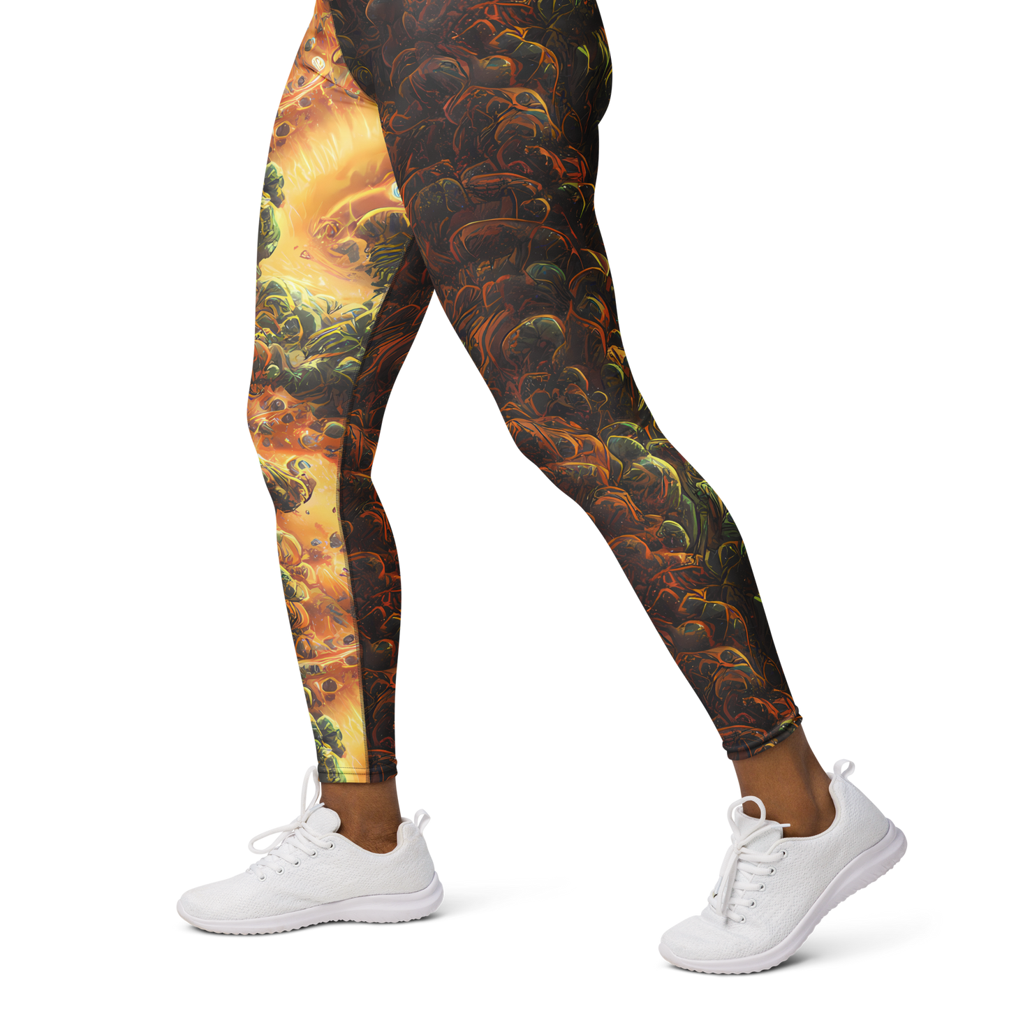 Yoga Leggings - Volcanic Cascade