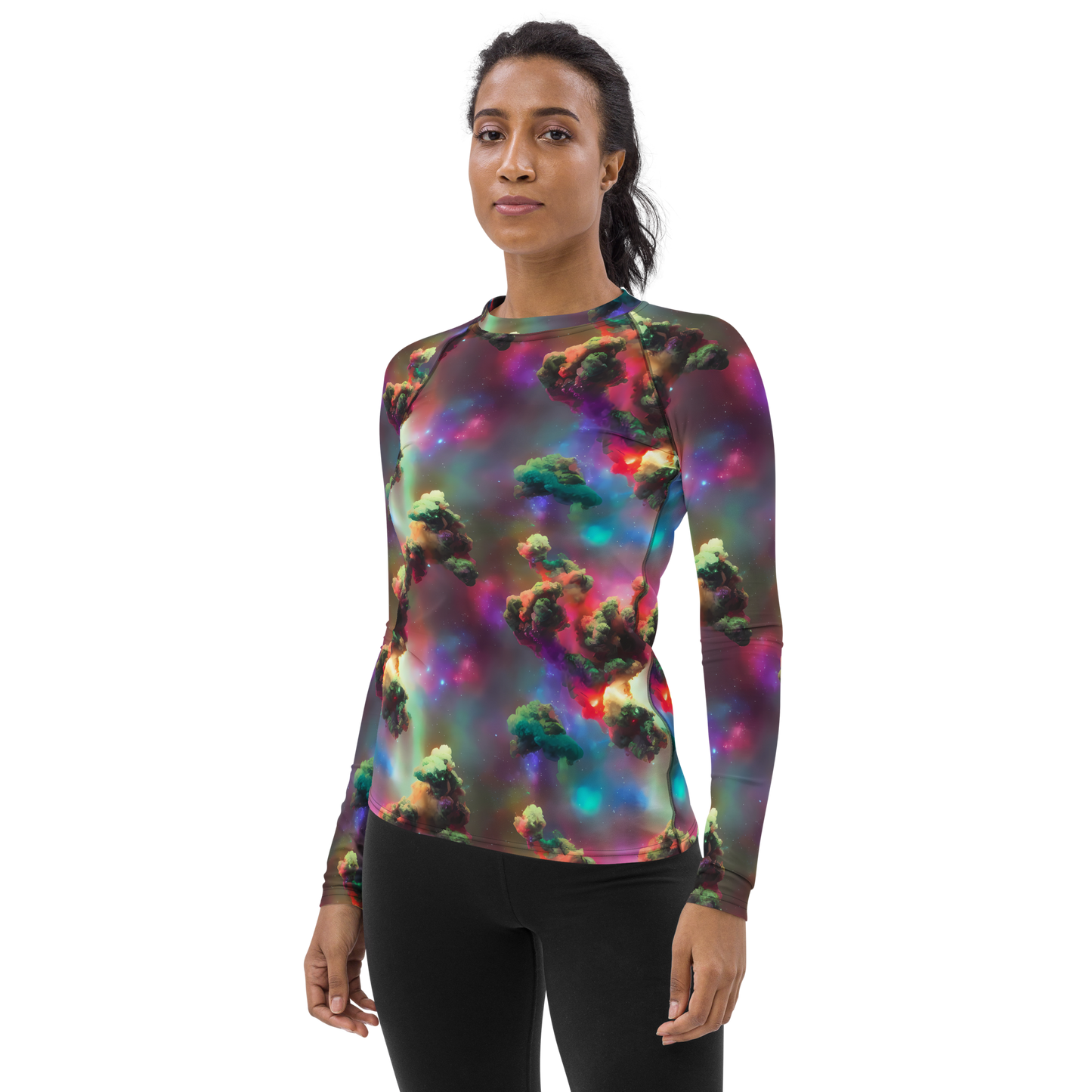 Women's Rash Guard - Nebula Dreams