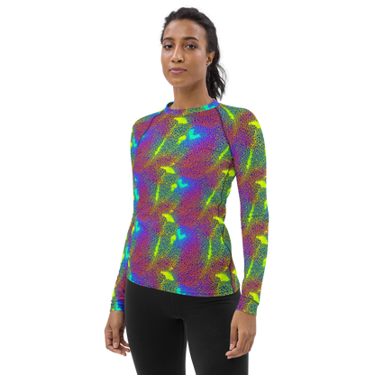 Women's Rash Guard - Prismatic Web