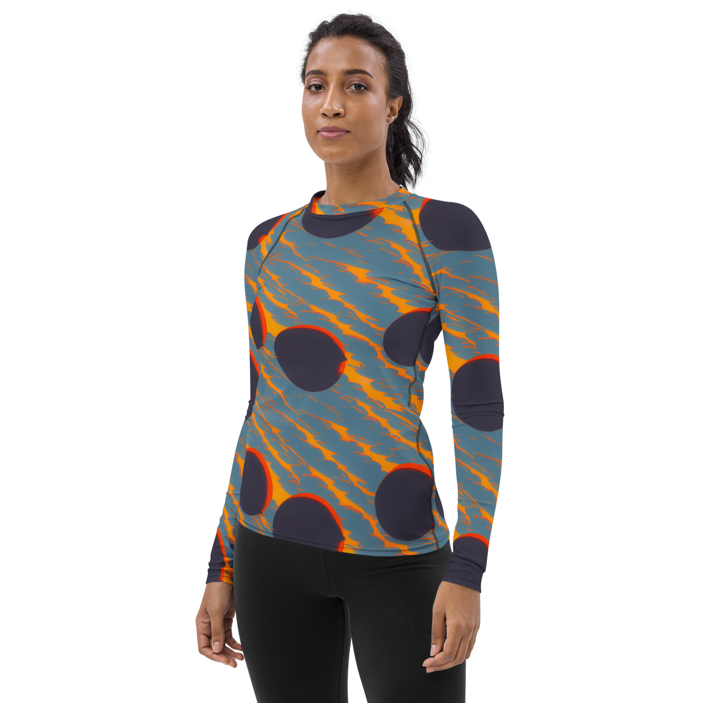 Women's Rash Guard - Flames of Gravity