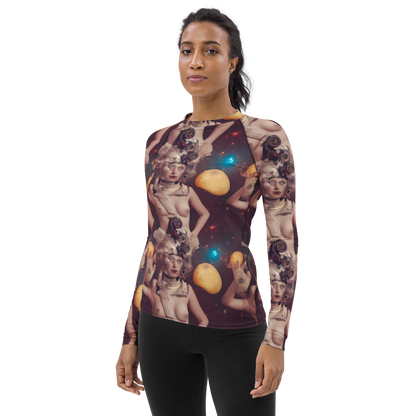 Women's Rash Guard - Nebula Siren