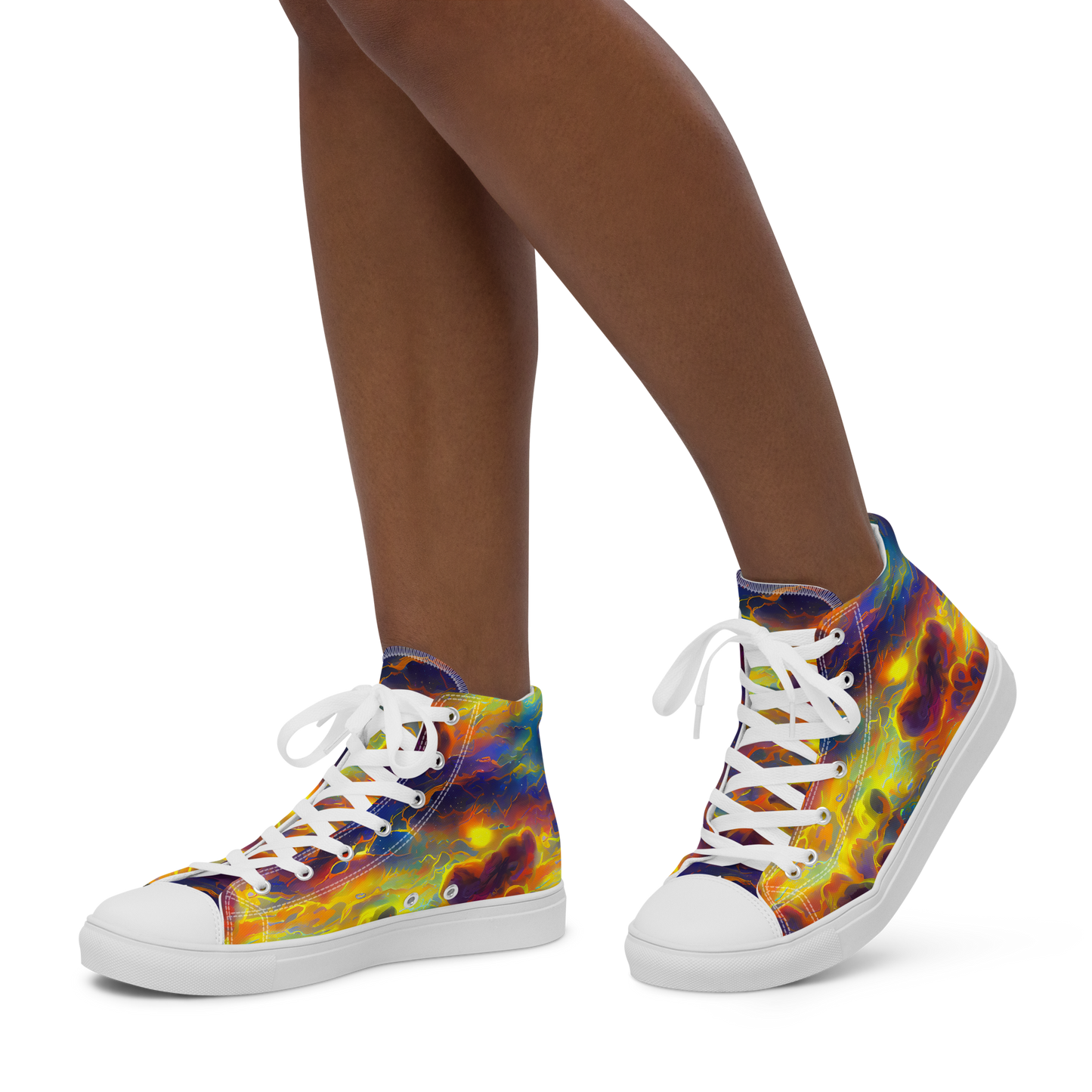 Women's High Top Canvas Shoes - Averin's Nebula