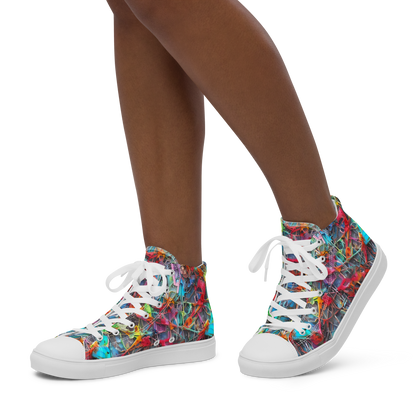 Women's High Top Canvas Shoes - Junkyard Jewel