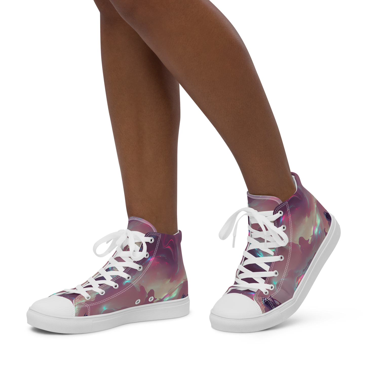 Women's High Top Canvas Shoes - Astral Illusions