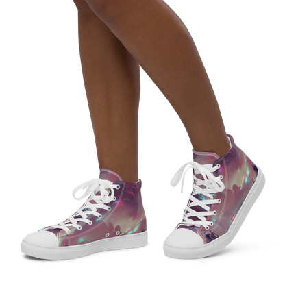 Women's High Top Canvas Shoes - Astral Illusions