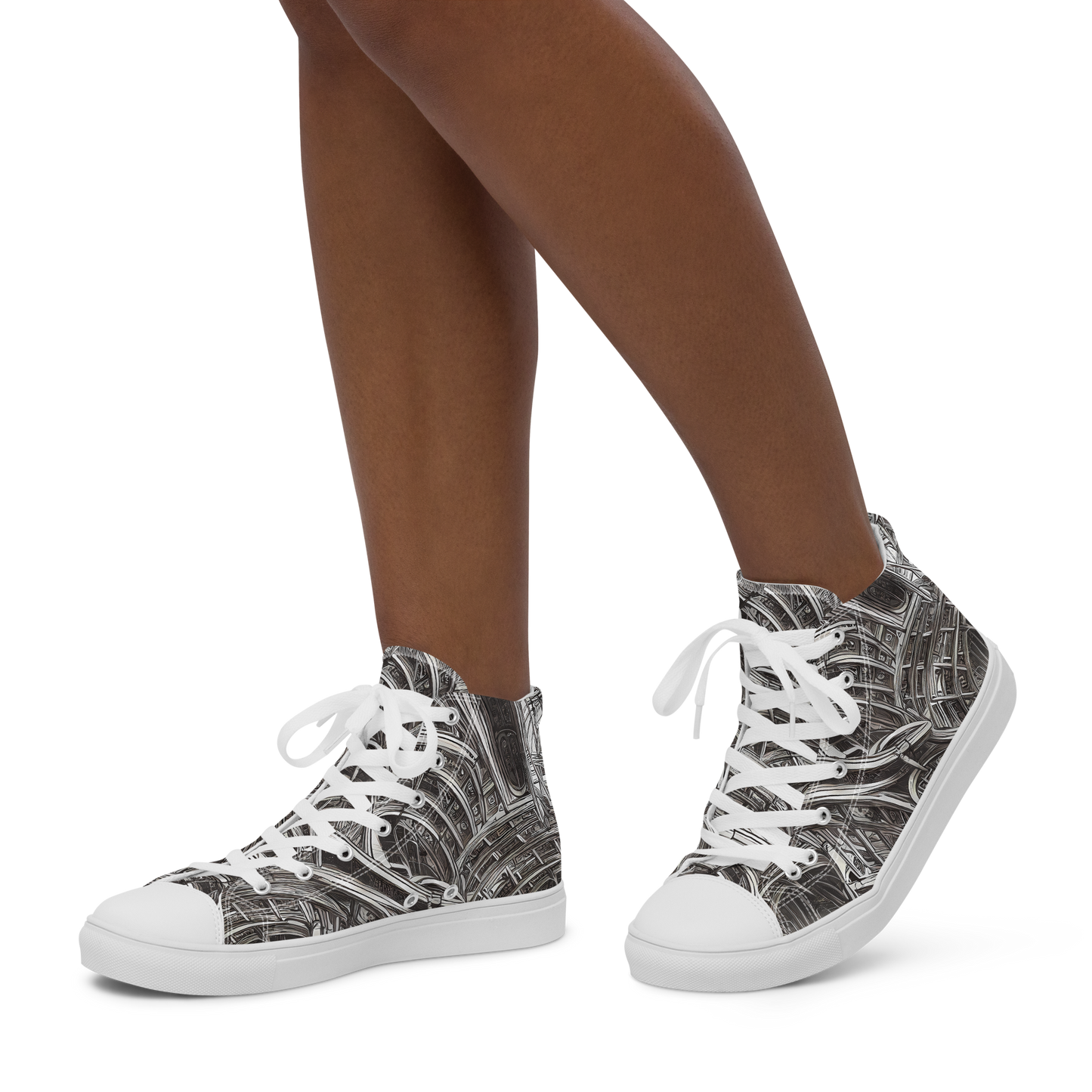 Women's High Top Canvas Shoes - Piranesi's Dream