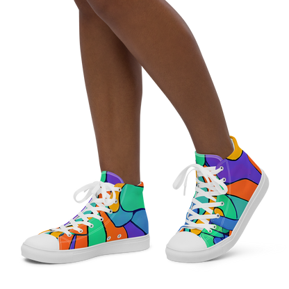 Women's High Top Canvas Shoes - Archipenko Dream