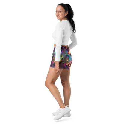 Women’s Athletic Shorts - Nebula Dreams