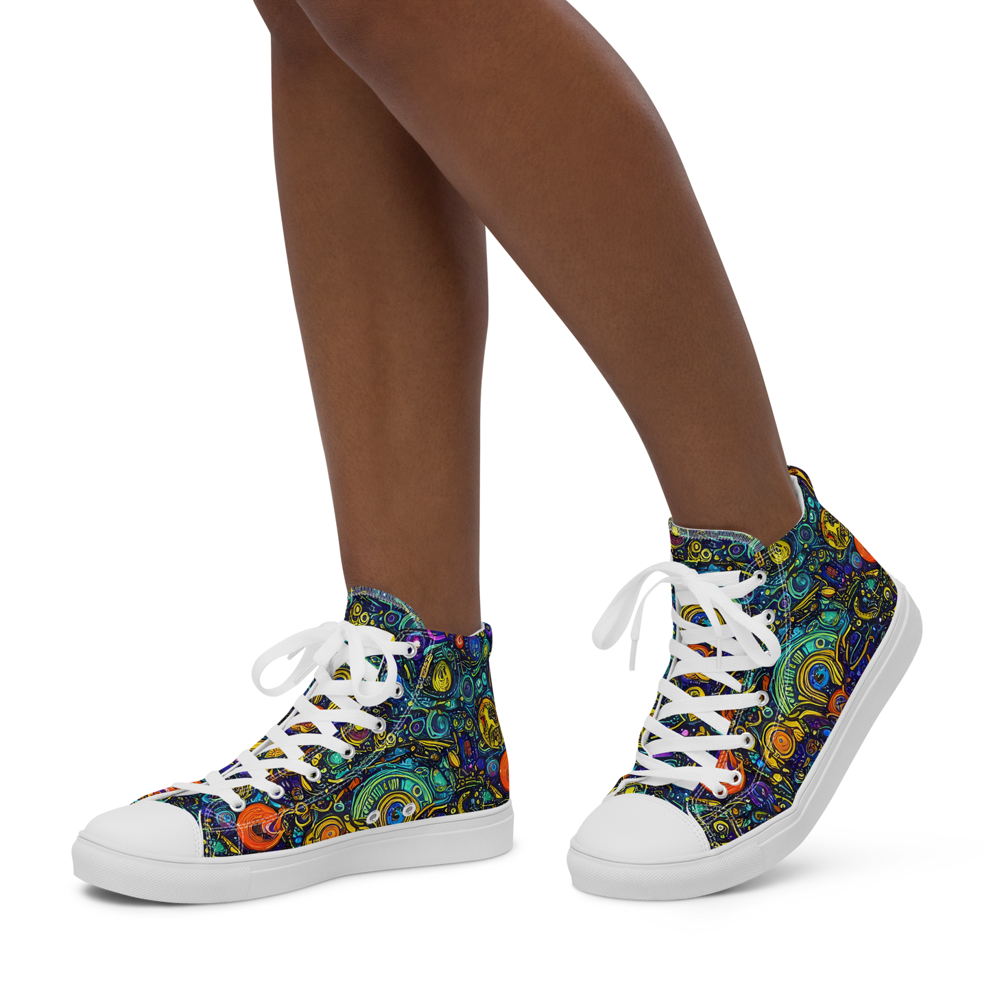 Women's High Top Canvas Shoes - Vasnetsov Vortex