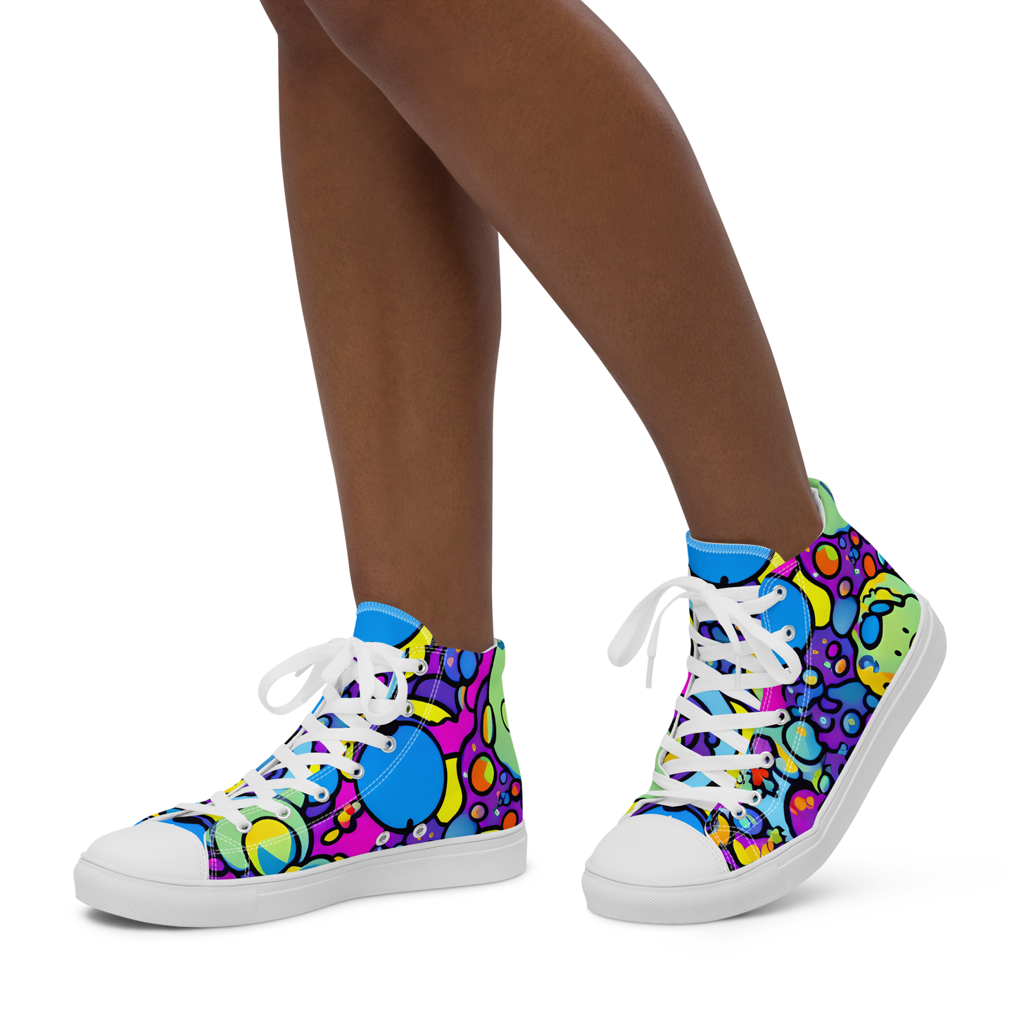 Women's High Top Canvas Shoes - Enchanted Orbs