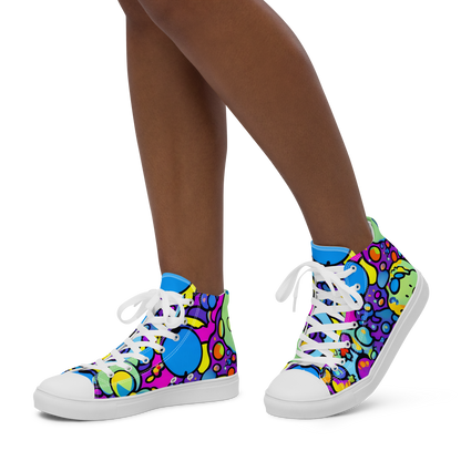 Women's High Top Canvas Shoes - Enchanted Orbs