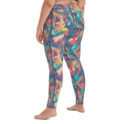 Yoga Leggings - Neon Aurora