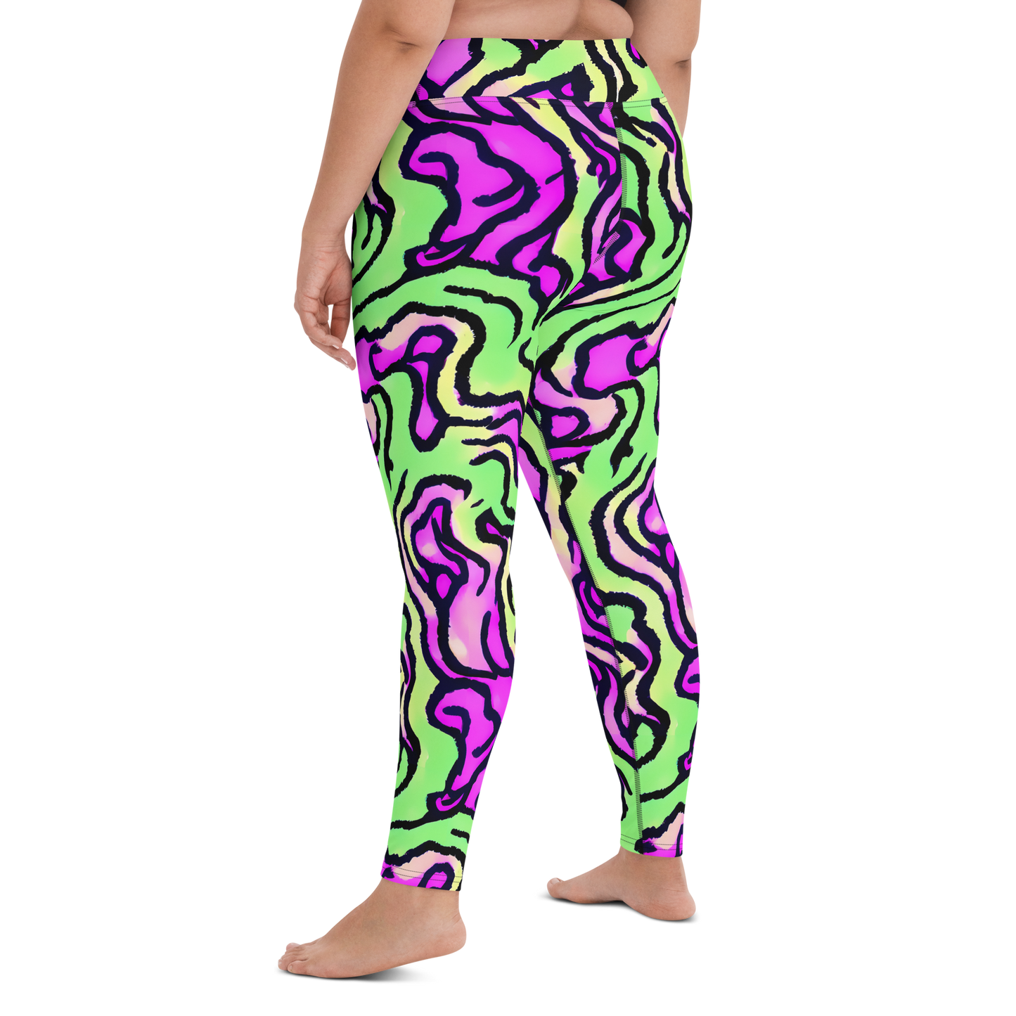 Yoga Leggings - Mintchine Maze