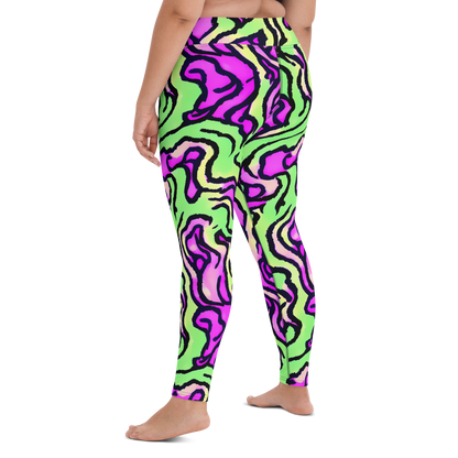 Yoga Leggings - Mintchine Maze