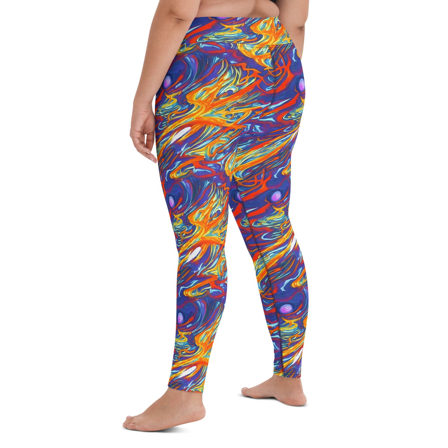 Yoga Leggings - Galactic Ember