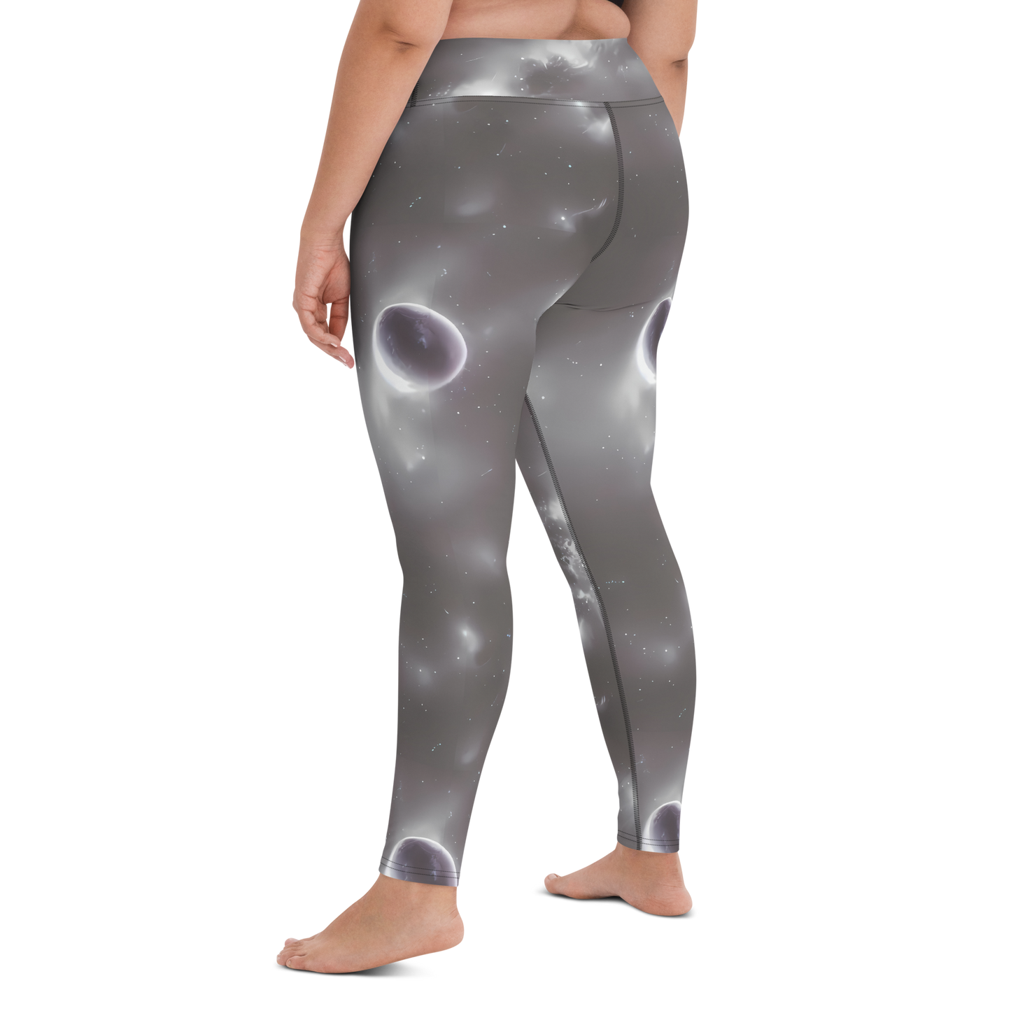 Yoga Leggings - Silver Nebula