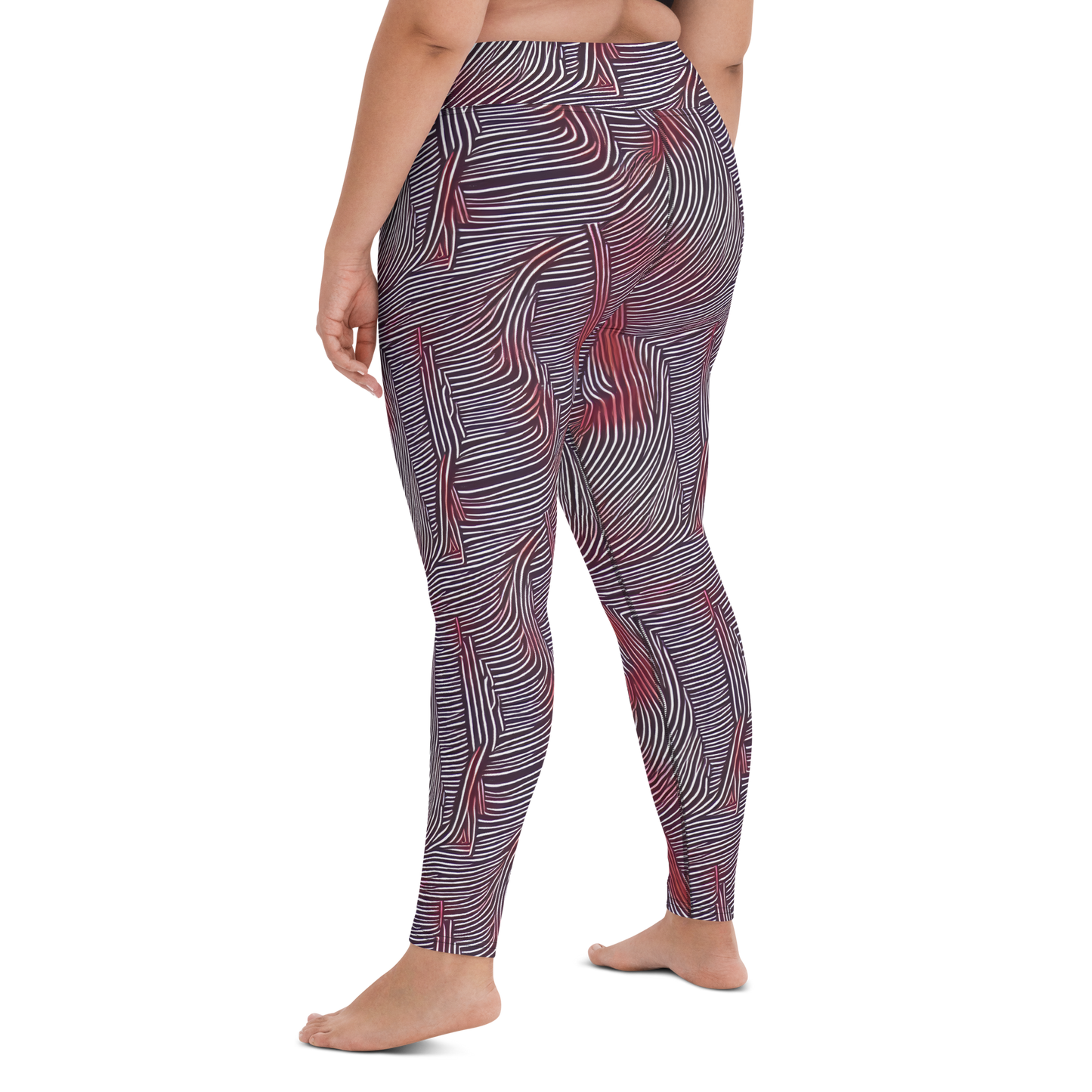 Yoga Leggings - Nebula Waves