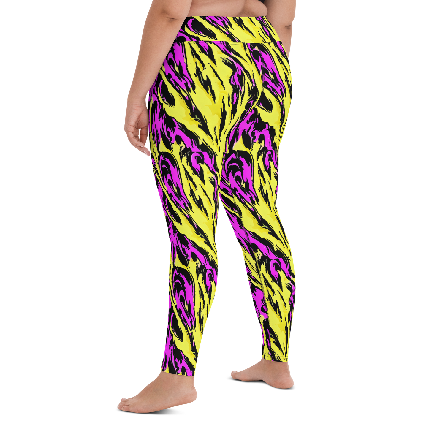 Yoga Leggings - Neon Savanna