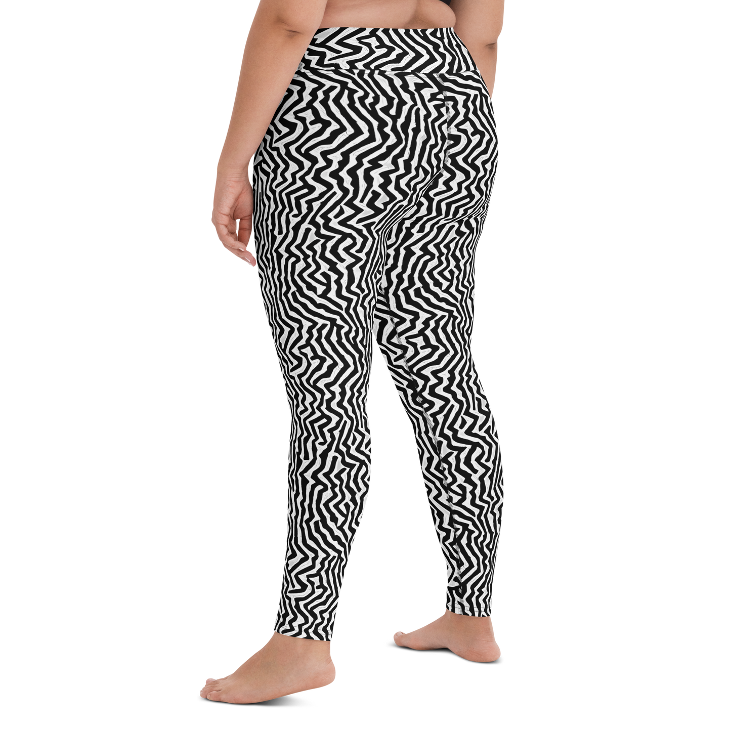 Yoga Leggings - Static Swirl