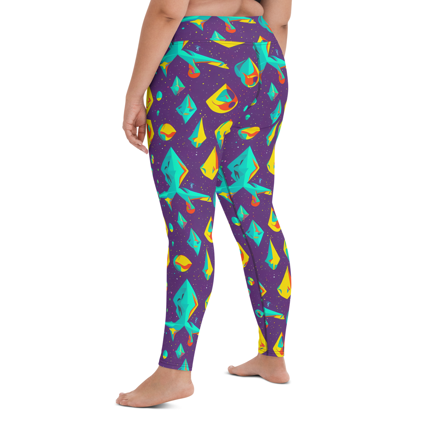 Yoga Leggings - Cascading Prism