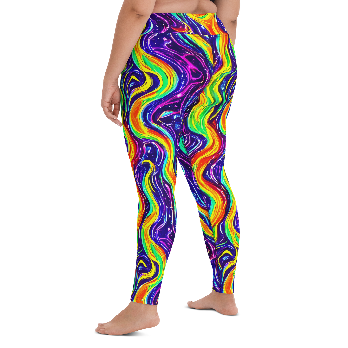 Yoga Leggings - Galactic Flames