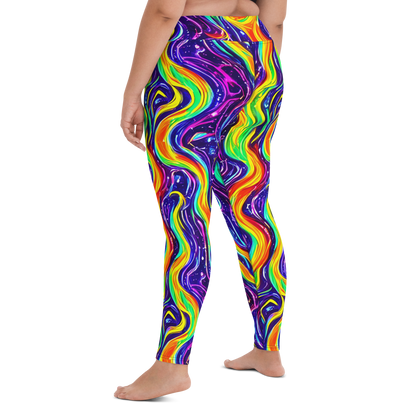 Yoga Leggings - Galactic Flames