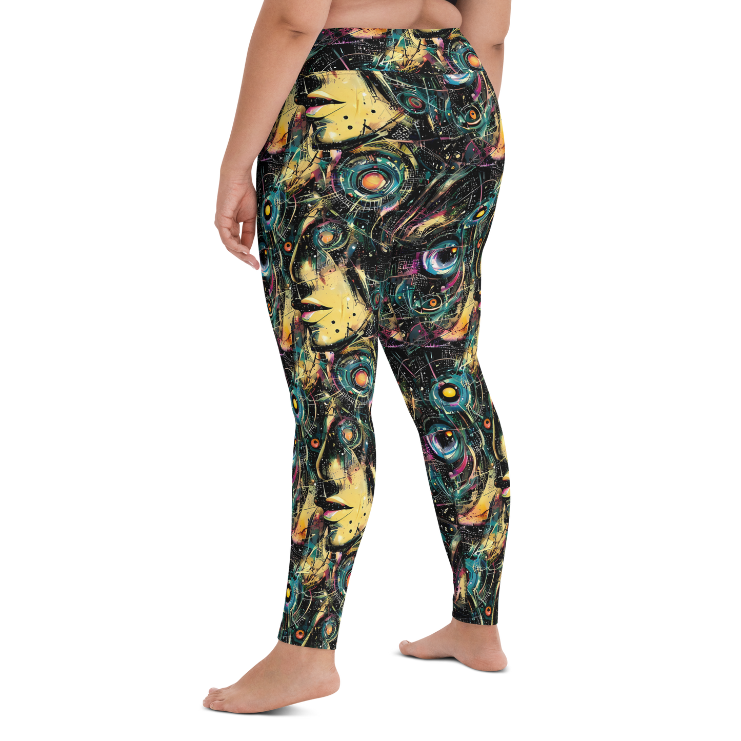 Yoga Leggings - Celestial Echoes