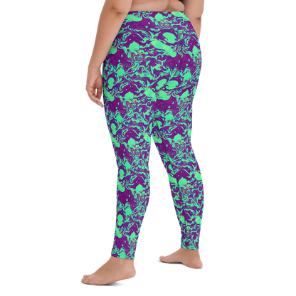 Yoga Leggings - Alien Ripples